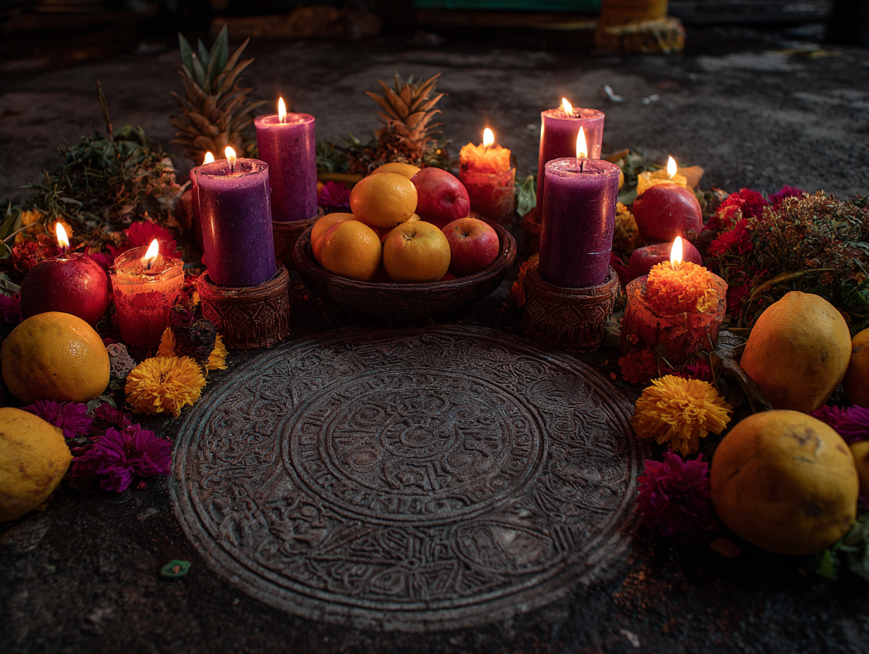 leonelkrea_A_sacred_voodoo_altar_with_candles_symbolic_veve_p_c5fa8a26-3906-48f5-952d-9e854fb42980_1